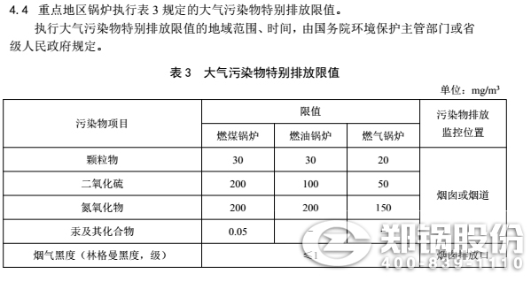 廣西燃煤鍋爐燃氣鍋爐排放標準